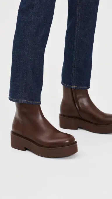 Gianvito Rossi Hiro Vitello Glove Booties Brown | Thumbnail 3 Gianvito Rossi Hiro Vitello Glove Booties Brown | Thumbnail 3