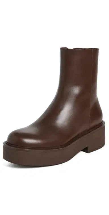 Gianvito Rossi Hiro Vitello Glove Booties Brown | Thumbnail 1 Gianvito Rossi Hiro Vitello Glove Booties Brown | Thumbnail 1