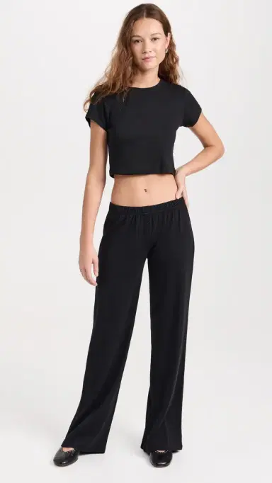 COUCOU The Pointelle Pants Black M | Thumbnail 5 COUCOU The Pointelle Pants Black M | Thumbnail 5
