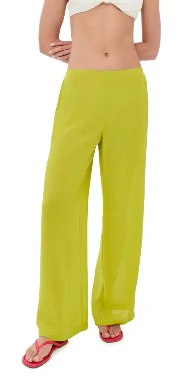 Staud Stroll Pants Citron S | Thumbnail 1 Staud Stroll Pants Citron S | Thumbnail 1