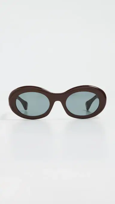 rag & bone Round Acetate Sunglasses Shiny Cappuccino One Size | Thumbnail 2 rag & bone Round Acetate Sunglasses Shiny Cappuccino One Size | Thumbnail 2