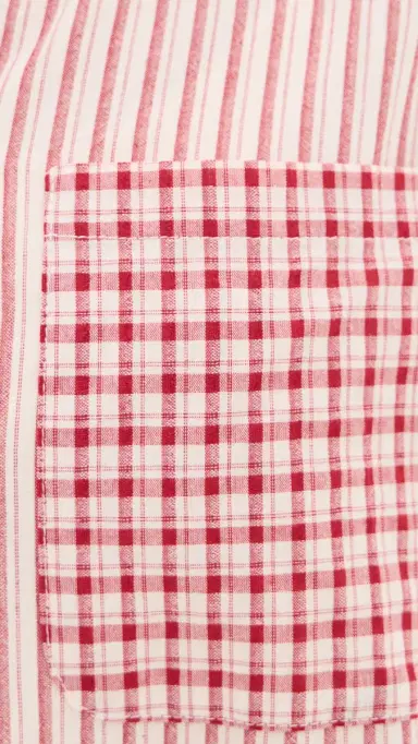 Bailey Rose Check Button Down Shirt Red | Thumbnail 6 Bailey Rose Check Button Down Shirt Red | Thumbnail 6