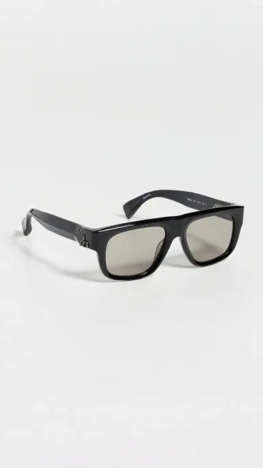 rag & bone Square Acetate Sunglasses Shiny Black One Size | Thumbnail 4 rag & bone Square Acetate Sunglasses Shiny Black One Size | Thumbnail 4