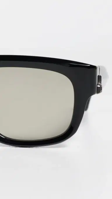 rag & bone Square Acetate Sunglasses Shiny Black One Size | Thumbnail 5 rag & bone Square Acetate Sunglasses Shiny Black One Size | Thumbnail 5
