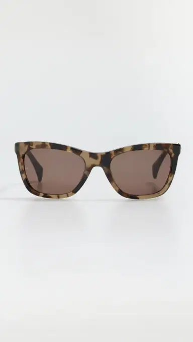 rag & bone Square Acetate Sunglasses Shiny Tan Crystal Tort One Size | Thumbnail 2 rag & bone Square Acetate Sunglasses Shiny Tan Crystal Tort One Size | Thumbnail 2