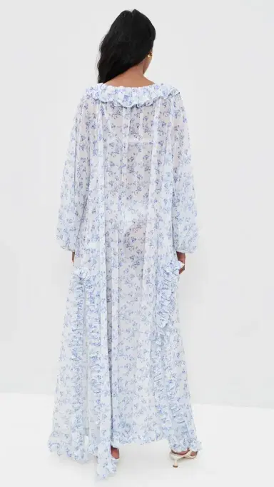 CAROLINE CONSTAS Cosima Cover Up Dress Blue White | Thumbnail 3 CAROLINE CONSTAS Cosima Cover Up Dress Blue White | Thumbnail 3