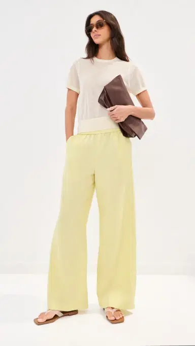 LE BOP Margot inen Wide eg Pants Honeydew | Thumbnail 5 LE BOP Margot inen Wide eg Pants Honeydew | Thumbnail 5