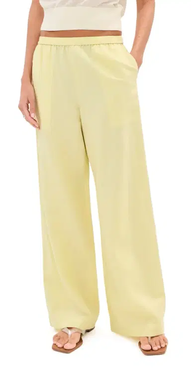 LE BOP Margot inen Wide eg Pants Honeydew | Thumbnail 1 LE BOP Margot inen Wide eg Pants Honeydew | Thumbnail 1