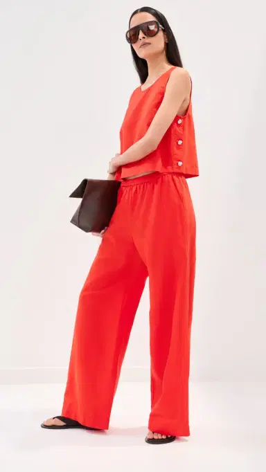 LE BOP Margot inen Wide eg Pants Clam Bake | Thumbnail 5 LE BOP Margot inen Wide eg Pants Clam Bake | Thumbnail 5