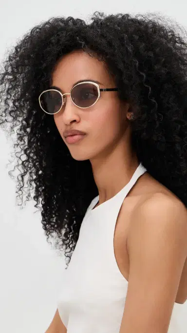 rag & bone Round Metal Sunglasses Shiny Gold/Olive Green One Size | Thumbnail 3 rag & bone Round Metal Sunglasses Shiny Gold/Olive Green One Size | Thumbnail 3