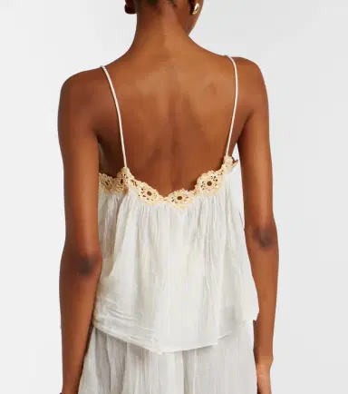 Ulla Johnson Alessia crochet-trimmed cotton gauze top | Thumbnail 2 Ulla Johnson Alessia crochet-trimmed cotton gauze top | Thumbnail 2