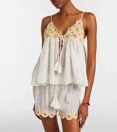 Ulla Johnson Alessia crochet-trimmed cotton gauze top | Thumbnail 5 Ulla Johnson Alessia crochet-trimmed cotton gauze top | Thumbnail 5