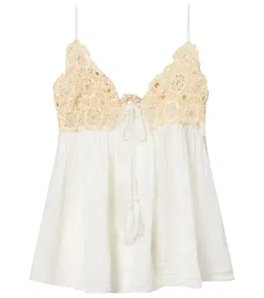 Ulla Johnson Alessia crochet-trimmed cotton gauze top | Thumbnail 1 Ulla Johnson Alessia crochet-trimmed cotton gauze top | Thumbnail 1