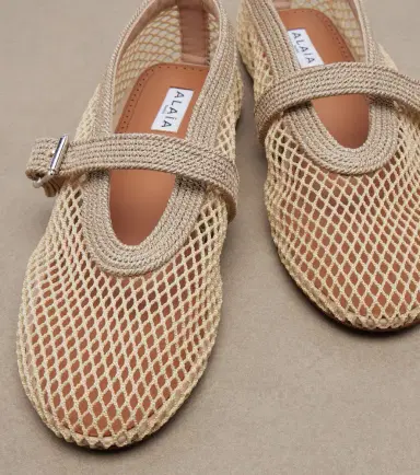 Alaïa Alaïa Fishnet Mary Jane flats | Thumbnail 3 Alaïa Alaïa Fishnet Mary Jane flats | Thumbnail 3