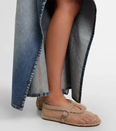 Alaïa Alaïa Fishnet Mary Jane flats | Thumbnail 5 Alaïa Alaïa Fishnet Mary Jane flats | Thumbnail 5