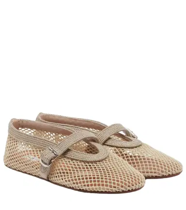 Alaïa Alaïa Fishnet Mary Jane flats | Thumbnail 1 Alaïa Alaïa Fishnet Mary Jane flats | Thumbnail 1