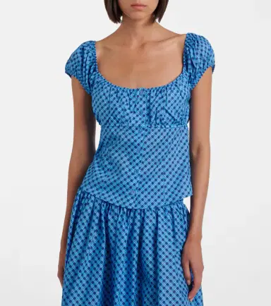 Montce Millie plaid cotton top | Thumbnail 5 Montce Millie plaid cotton top | Thumbnail 5