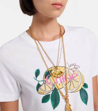Chloé Chloé Printed cotton T-shirt | Thumbnail 5 Chloé Chloé Printed cotton T-shirt | Thumbnail 5