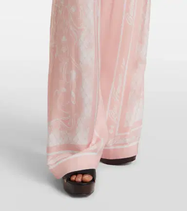 Balmain Printed satin palazzo pants | Thumbnail 5 Balmain Printed satin palazzo pants | Thumbnail 5
