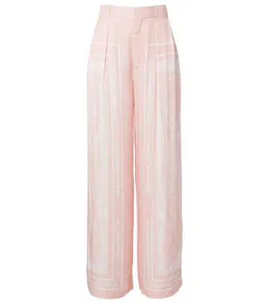 Balmain Printed satin palazzo pants | Thumbnail 1 Balmain Printed satin palazzo pants | Thumbnail 1