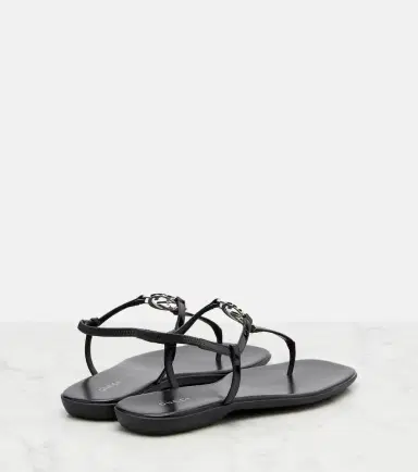 Gucci Interlocking G leather thong sandals | Thumbnail 3 Gucci Interlocking G leather thong sandals | Thumbnail 3