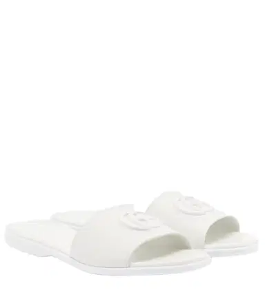 Gucci Double G leather slides | Thumbnail 1 Gucci Double G leather slides | Thumbnail 1