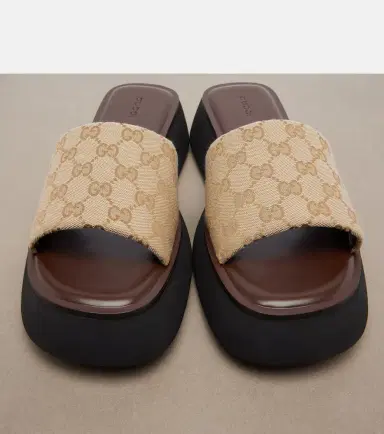 Gucci GG canvas platform slides | Thumbnail 2 Gucci GG canvas platform slides | Thumbnail 2
