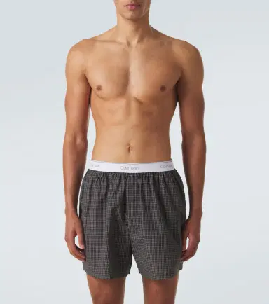 Calvin Klein Collection Owen checked cotton boxer briefs | Thumbnail 3 Calvin Klein Collection Owen checked cotton boxer briefs | Thumbnail 3