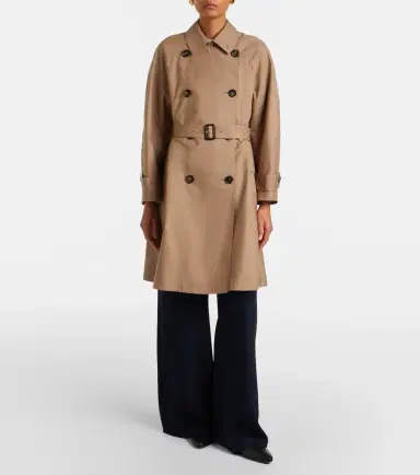 Max Mara Alessio cotton-blend gabardine trench coat | Thumbnail 4 Max Mara Alessio cotton-blend gabardine trench coat | Thumbnail 4