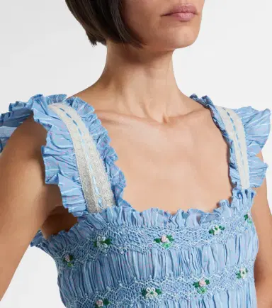 Rixo Aubrie lace-trimmed cotton midi dress | Thumbnail 3 Rixo Aubrie lace-trimmed cotton midi dress | Thumbnail 3