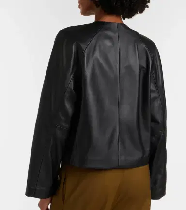 Max Mara Bouquet leather jacket | Thumbnail 4 Max Mara Bouquet leather jacket | Thumbnail 4