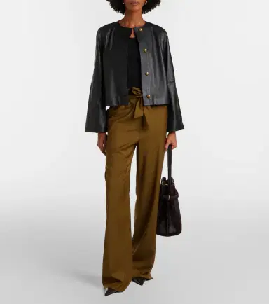 Max Mara Bouquet leather jacket | Thumbnail 5 Max Mara Bouquet leather jacket | Thumbnail 5
