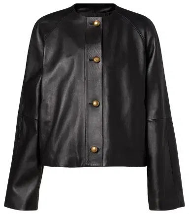 Max Mara Bouquet leather jacket | Thumbnail 1 Max Mara Bouquet leather jacket | Thumbnail 1