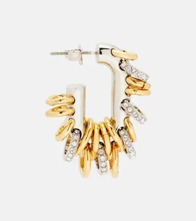 Rabanne Punk XL Link Small embellished earrings | Thumbnail 3 Rabanne Punk XL Link Small embellished earrings | Thumbnail 3