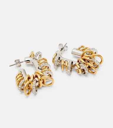 Rabanne Punk XL Link Small embellished earrings | Thumbnail 4 Rabanne Punk XL Link Small embellished earrings | Thumbnail 4