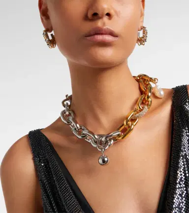 Rabanne Punk XL Link Small embellished earrings | Thumbnail 6 Rabanne Punk XL Link Small embellished earrings | Thumbnail 6