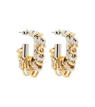 Rabanne Punk XL Link Small embellished earrings | Thumbnail 1 Rabanne Punk XL Link Small embellished earrings | Thumbnail 1