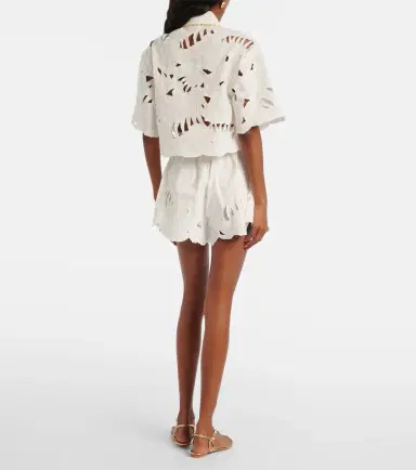 Zimmermann Mahon embroidered cotton shorts | Thumbnail 3 Zimmermann Mahon embroidered cotton shorts | Thumbnail 3