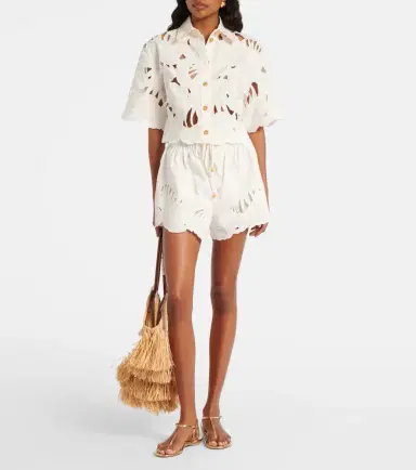 Zimmermann Mahon embroidered cotton shorts | Thumbnail 5 Zimmermann Mahon embroidered cotton shorts | Thumbnail 5