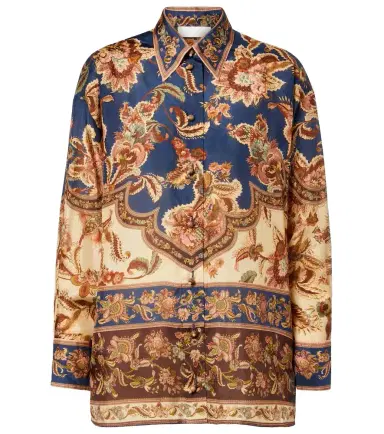 Zimmermann Aster printed silk shirt | Thumbnail 1 Zimmermann Aster printed silk shirt | Thumbnail 1
