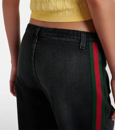 Gucci Web Stripe straight jeans | Thumbnail 4 Gucci Web Stripe straight jeans | Thumbnail 4
