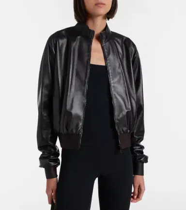 Gucci Leather bomber jacket | Thumbnail 5 Gucci Leather bomber jacket | Thumbnail 5