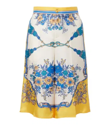 Gucci Floral silk twill Bermuda shorts | Thumbnail 1 Gucci Floral silk twill Bermuda shorts | Thumbnail 1
