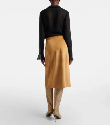 Gucci Embellished suede midi skirt | Thumbnail 5 Gucci Embellished suede midi skirt | Thumbnail 5