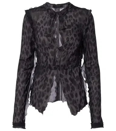 Gucci Leopard-printed silk blouse | Thumbnail 1 Gucci Leopard-printed silk blouse | Thumbnail 1