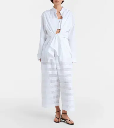 Alaïa Alaïa Cotton poplin wide-leg culottes | Thumbnail 5 Alaïa Alaïa Cotton poplin wide-leg culottes | Thumbnail 5