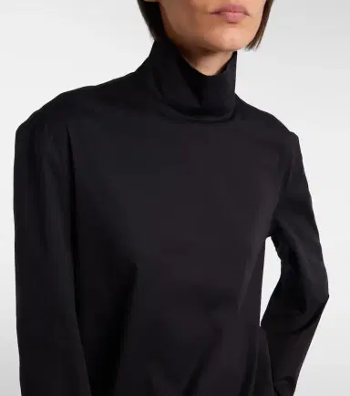Gucci Cotton-blend poplin turtleneck top | Thumbnail 4 Gucci Cotton-blend poplin turtleneck top | Thumbnail 4