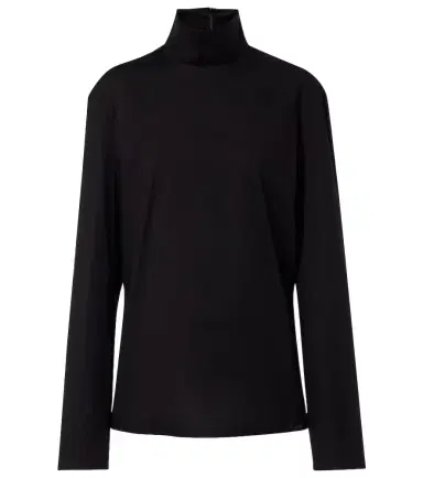 Gucci Cotton-blend poplin turtleneck top | Thumbnail 1 Gucci Cotton-blend poplin turtleneck top | Thumbnail 1