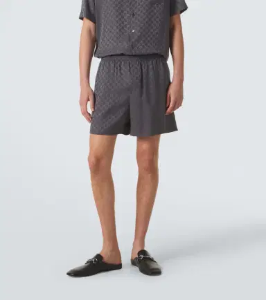 Gucci GG silk jacquard shorts | Thumbnail 5 Gucci GG silk jacquard shorts | Thumbnail 5