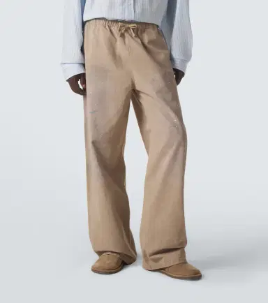 Acne Studios Cotton twill wide-leg pants | Thumbnail 3 Acne Studios Cotton twill wide-leg pants | Thumbnail 3